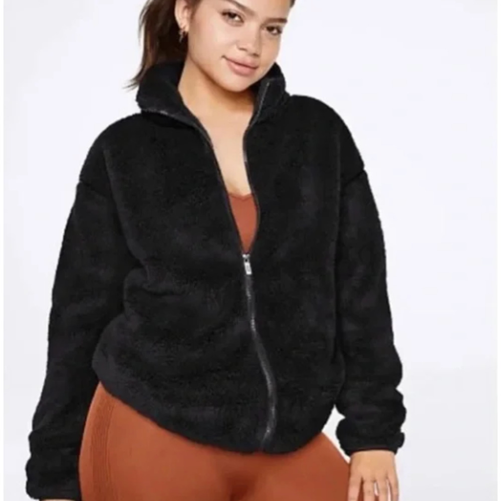 Victoria’s Secret PINK Teddy Full Zip Jacket Size Medium